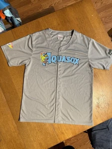Everett AquaSox Trikot XL grau Union Patch 22 Labor Council MiLB Baseball - Bild 1 von 9