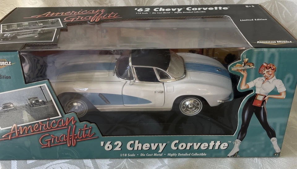 1962 Corvette Hardtop American Graffiti 1 18 Ertl American Muscle 32860