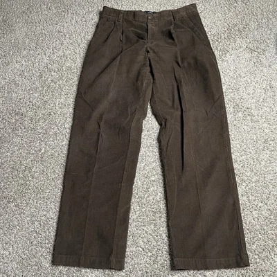 Dockers Corduroy Pants Mens 33 X 32 Brown classic Fit D3 Straight Leg Pleated - Image 1 of 4
