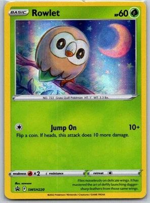 Rowlet - SWSH220 SWSH: Sword & Shield Promo Cards NM - Image 1 of 2