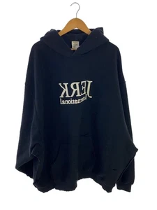 Felpa con cappuccio VETEMENTS 23SS DISTRUCTED JERK HOODIE taglia M cotone ner... - Foto 1 di 8
