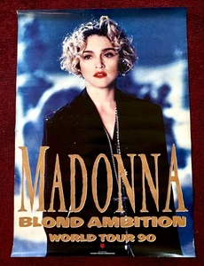 MADONNA JAPAN PROMO POSTER LIKE A PRAYER 1989 OH FATHER VIDEO MUSIC PIONEER SIRE - Picture 1 of 10