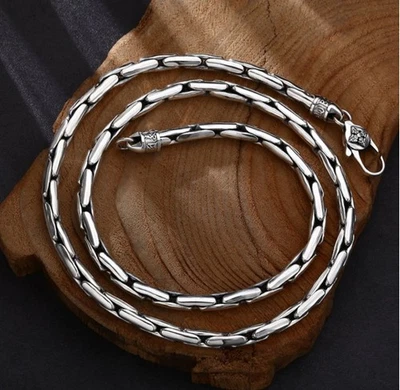Men's 55cm Stainless Steel Chain Necklace – Vintage Style, Bold Modern Look - Image 1 of 4