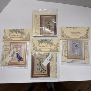 Lavender and Lace VTG Celtic Spring Summer Autumn Cross Stitch Kits Pattern Wint - Picture 1 of 11