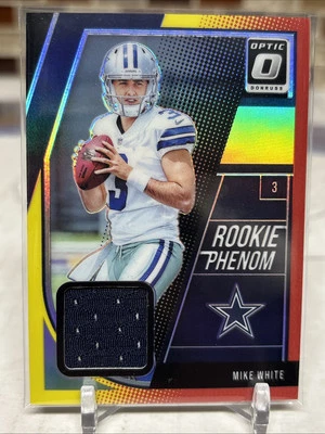 2018 Donruss Optic - Rookie Phenom Jerseys Red and Yellow #RP-MH Mike White - Image 1 of 2