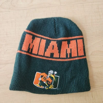 Gorro de invierno de colección Starter Miami Hurricanes sombrero deportivo esquí talla única años 90 Foto 1 de 4