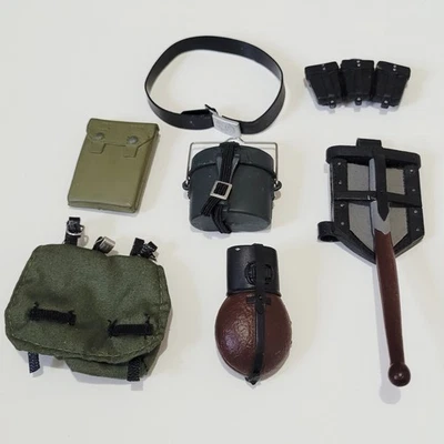 1/6 SCALE - WW2 GERMAN KIT -  EQUIPMENT BELT WWII 1:6 TH DRAGON DID IGNITE BBI - Image 1 of 4
