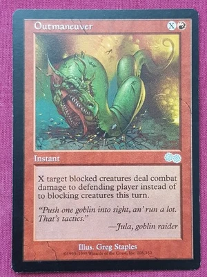 Magic The Gathering URZA'S SAGA OUTMANEUVER red card MTG - Image 1 of 2