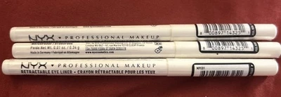 NYX Professional Makeup Retractable Eye Liner Waterproof , (3) Pack, White - Image 1 of 3