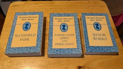 Oxford Illustrated Jane Austen 3 Book Lot: Mansfield Park Northanger Persuasion - Image 1 of 4