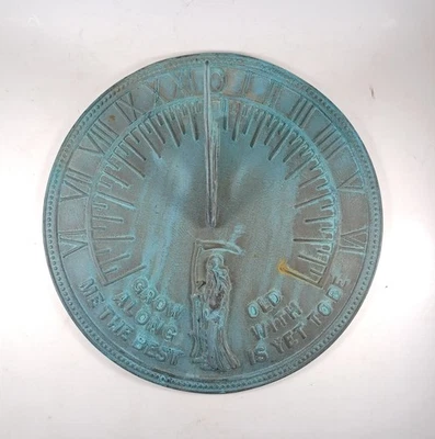 Винтажные солнечные часы Grim Reaper «Стареть вместе со мной лучшее еще впереди» - Изображение 1 из 4