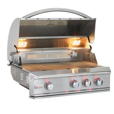 Blaze Pro 34-in 3-burner Built-in Natural Gas GrillRear Infrared Burner - Image 1 of 4