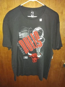 Chicago Bulls 6X NBA Champs Black T Shirt Men's XL New With Tags - Picture 1 of 5