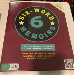 Sechs-Wort Memoiren Spiel - 6 Wortgeschichten - Universität Spiele - NEU - Bild 1 von 3
