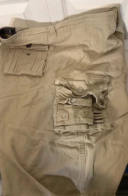 Pantalones Cortos Carga Galaxy by Harvic Para Hombres Talla 44 Caqui Algodón Exterior Urbano Grunge Marrón Foto 1 de 4