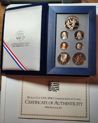 1994 World Cup Prestige Set,  Commemorative, 7 Proof Coins - Image 1 of 4