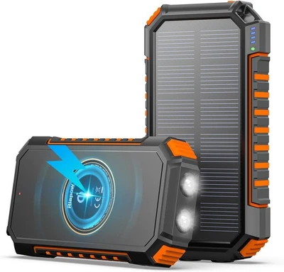 Carregador Solar Portatil De Bateria USB Para Celulares Tablet Telefones 26800mAh. - Imagem 1 de 4