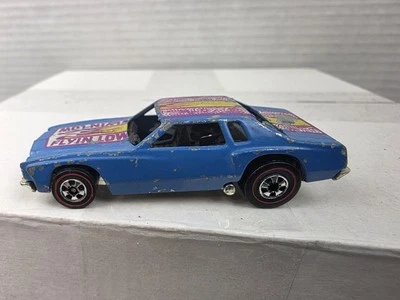 Vintage 1974 Hot Wheels Flyin Low Lowdown MonteCarlo Blue Redline Flying Color - Image 1 of 4