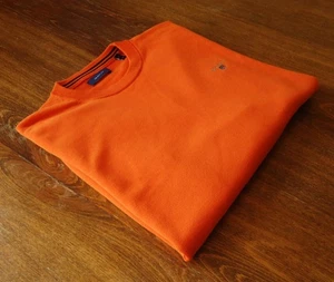 Suéteres para hombre GANT talla L cuello redondo naranja NUEVO - Imagen 1 de 14
