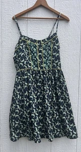 Womens Blue/ Teal Floral Size 10 Sun Dress By Lauren Conrad - Picture 1 of 7
