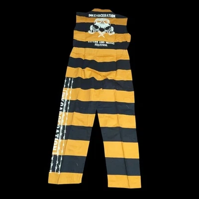 Carcelamiento Música y Tatuaje Festival Concierto Cárcel Mono Halloween Disfraz S Foto 1 de 4