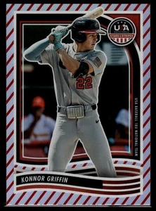 🔥💎📈 2024 Panini Stars & Stripes EE. UU. Béisbol #58 Konnor Griffin Stripes - Imagen 1 de 2