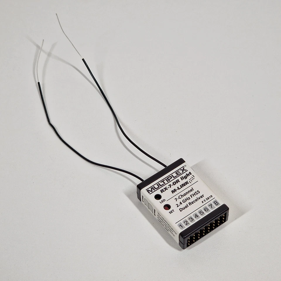 Multiplex RX-7-DR Light M-Link Empfänger 7-Kanal 2.4Ghz FSS Dual Reciever 55810 - Bild 1 von 4