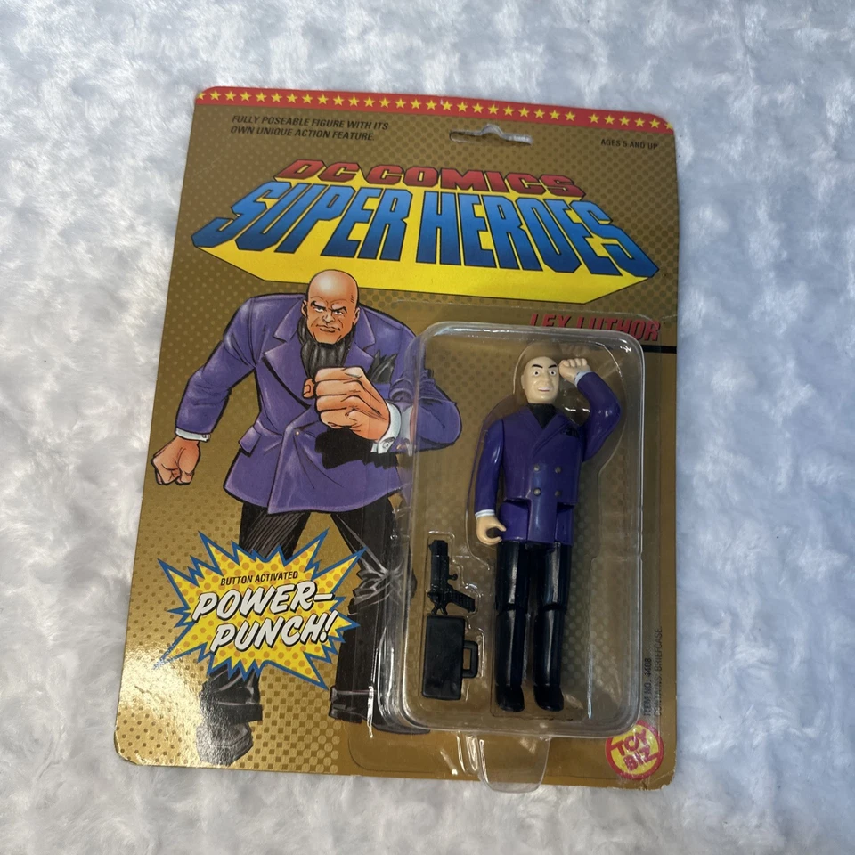 Nueva figura de acción vintage 1989 Lex Luthor TOY BIZ DC Comics Superman Villan años 80 Foto 1 de 4