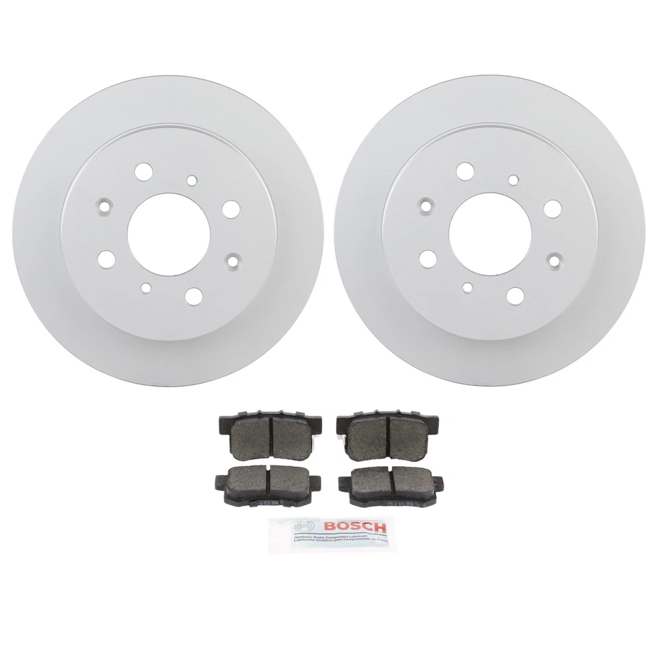 Bosch Rear 239mm Disc Brake Rotors & Ceramic Brake Pads Kit for Acura Integra - Изображение 1 из 1