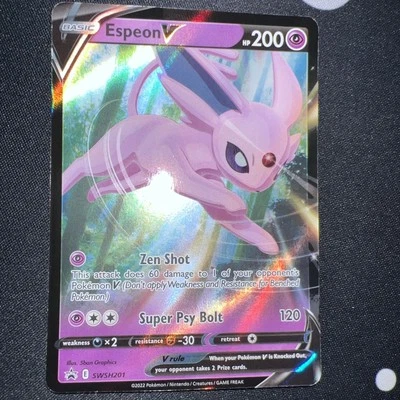 Espeon V SWSH201 SWSH: Sword & Shield Promo Cards Holo - Image 1 of 2