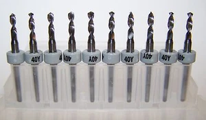 (10) NEU #40 (0,0980") Leiterplattenbohrer (PCB) Kyocera 100.0980.400 - Bild 1 von 2