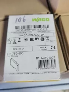Nuevo módulo PLC terminal WAGO 750-600 750600 en caja - Imagen 1 de 2