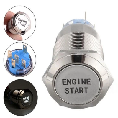 Universal Auto Motor Startknopf Druckschalter Zündung Starter Schalter 12V DHL - Bild 1 von 4