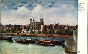 London the Tower from the River Tuck's London Series Vintage Postcard SD1 - Picture 1 of 2