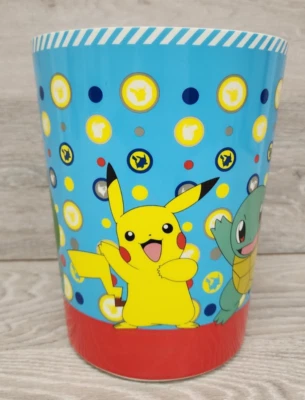 Pokemon Garbage Trash Pail Can Bin Pikachu Charmander Squirtle 2017 Nintendo - Image 1 of 4