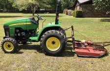 John Deere 3203 Tractor 32Hp, 4x4, Clean, Only 28.6 Hours + Rt1240 + Clipper 400
