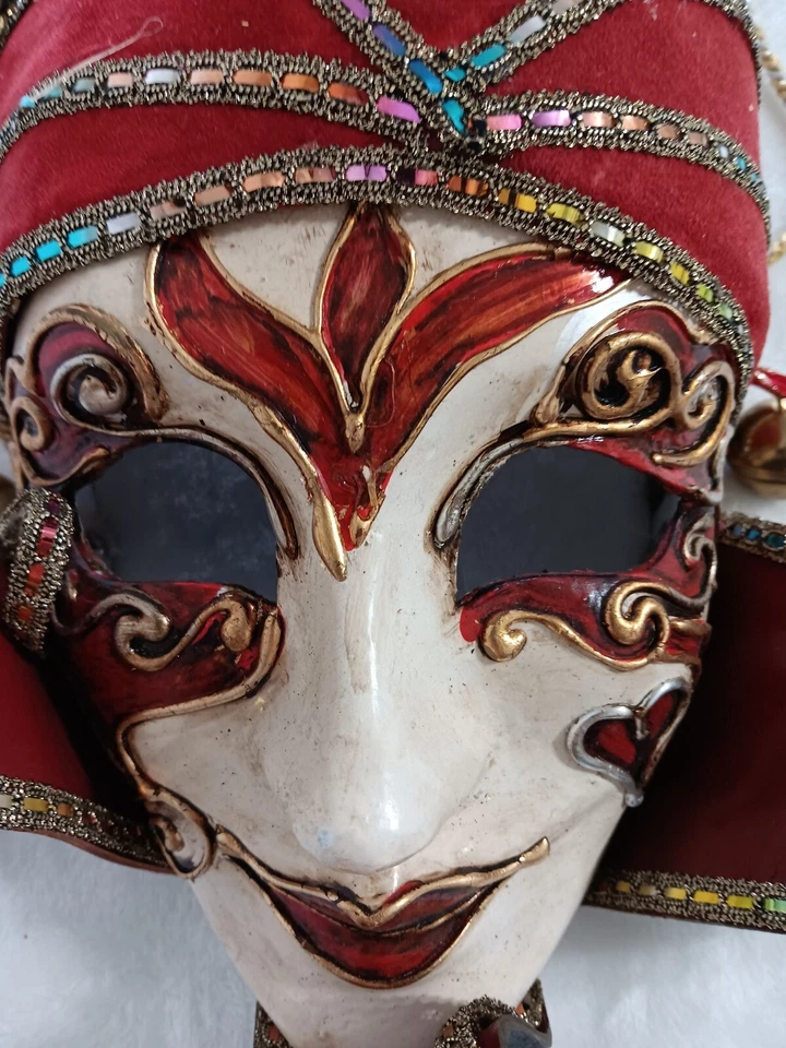 Original Handmade Atelier Venezia - Venice Italy Face Wall Mask 18" x 13" - Image 1 of 4