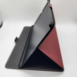 Infiland Samsung Galaxy Tab A 10.1 2019 Dark Red Folio Case - Picture 1 of 11