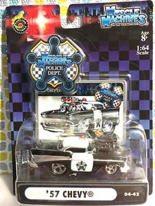 MUSCLE MACHINES POLICE DEPT 57 CHEVY PRE-OWNED - Picture 1 of 11