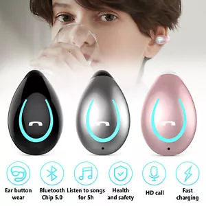 Bone Conduction Wireless Bluetooth V5.0 Earphones Earbuds Stereo Headphones Mini - Picture 1 of 14
