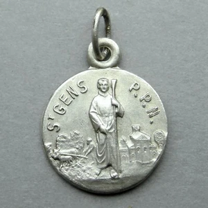 Saint Gens du Beaucet. Patron de la Provence. Französischer antiker religiöser Anhänger. - Bild 1 von 4
