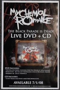 My Chemical Romance The Black Parade Is Dead! 2008 Double-Sided PROMO POSTER - Picture 1 of 2