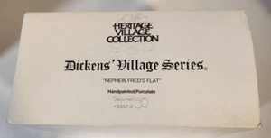 Departamento 56 Dicken's Village Series 1991 Sobrino Fred's Flat #5557-3 Iluminado - Imagen 1 de 9