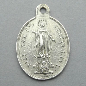 Roma Antique Religious Pendant. Dogma Immaculate Conception 1854. Pius IX. Medal - Picture 1 of 4