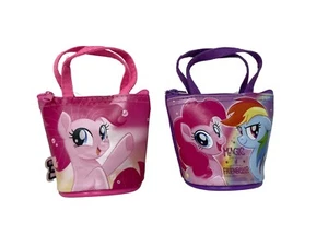 2 piezas My Little Pony Mini 4 pulgadas pequeño mini bolso de mano bolso/cartera monedas/billetera - Imagen 1 de 2