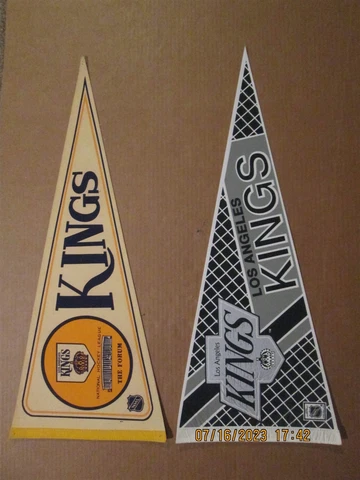 NHL Los Angeles Kings Vintage 1970's The Forum & 1980's Team Logo Pennants Cover