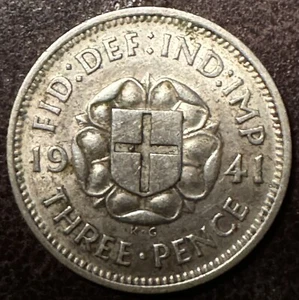 1941 3 Pence GREAT BRITAIN Three Pence (#CB01402 ) - Picture 1 of 2