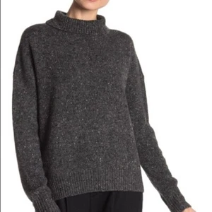 Nanette Lepore 1X neu ohne Etikett grauer Pullover Pulli mit Stehkragen weich kuschelig Damen Ladies - Bild 1 von 8