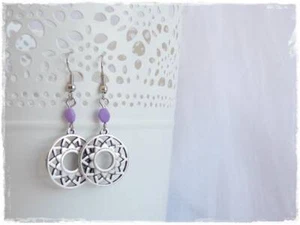 Krone Chakra Ohrringe Silber Chakra Ohrringe Yogalehrer Geschenk - Bild 1 von 16