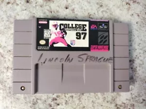 College Football USA '97 Super Nintendo SNES Authentic Cart - Picture 1 of 4